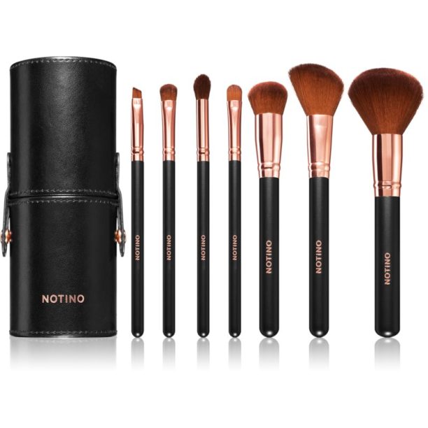 Notino Luxe Collection Brush set with cosmetic tube комплкет четки с калъф на ниска цена