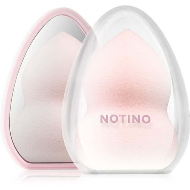 Notino Pastel Collection Make-up sponge with a mirror case гъба за грим с калъф на ниска цена