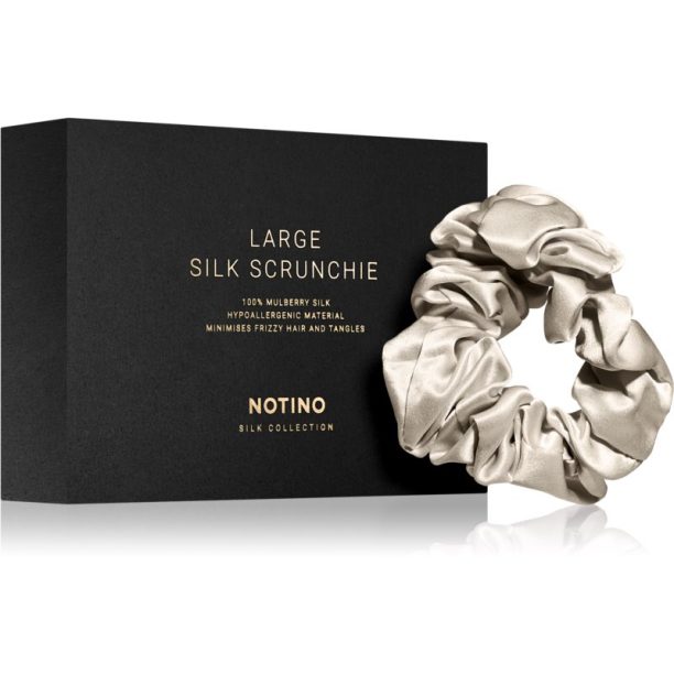 Notino Silk Collection Large scrunchie копринен ластик за коса Cream 1 бр. на ниска цена