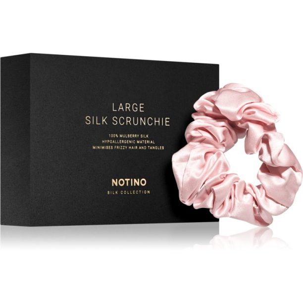 Notino Silk Collection Large scrunchie копринен ластик за коса Pink 1 бр. на ниска цена