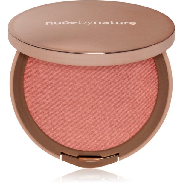 Nude by Nature Cashmere Pressed Blush руж - пудра с подхранващ ефект цвят Pink Lilly 15 гр. на ниска цена