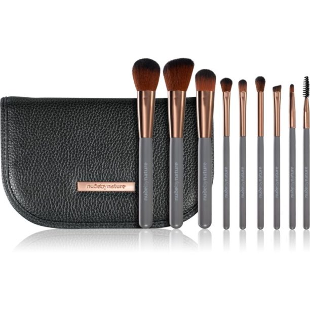 Nude by Nature Professional Brush Set комплкет четки с калъф на ниска цена