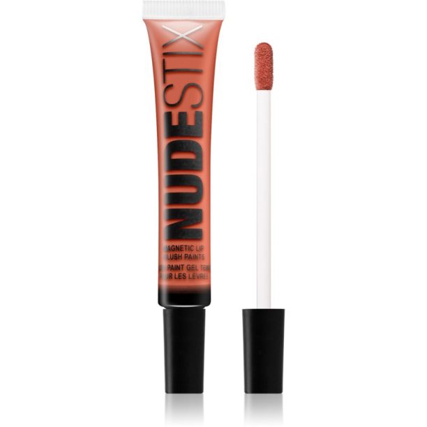 Nudestix Magnetic Plush Paints гланц за устни с матиращ ефект 3 в 1 цвят Hot Paprika 10 мл.