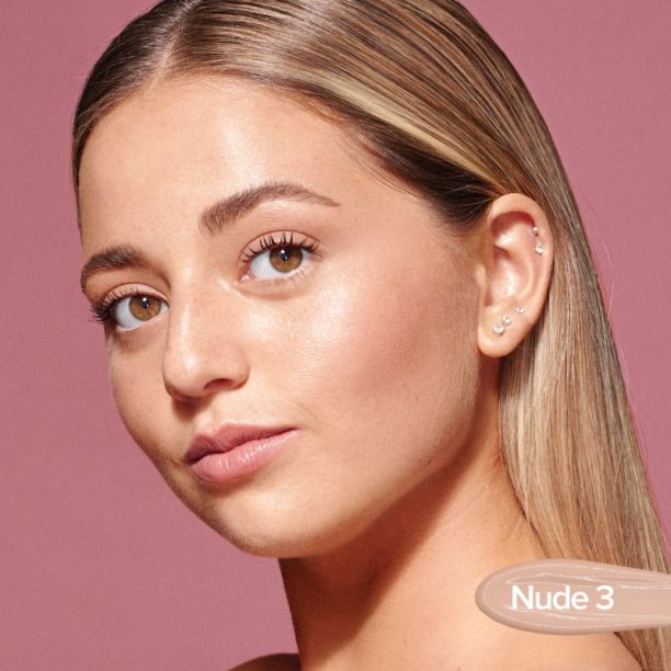 Nudestix Tinted Cover лек фон дьо тен с озаряващ ефект за естествен вид цвят Nude 3 25 мл. на ниска цена