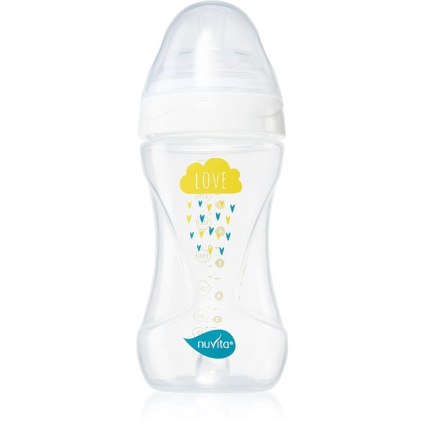 Nuvita Cool Bottle 3m+ бебешко шише Transparent white 250 мл.