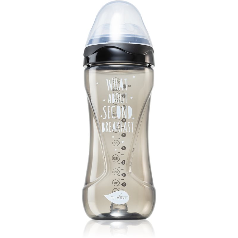 Nuvita Cool Bottle 4m+ бебешко шише Black 330 мл.