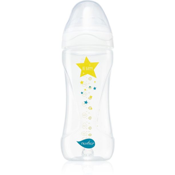 Nuvita Cool Bottle 4m+ бебешко шише Transparent white 330 мл.