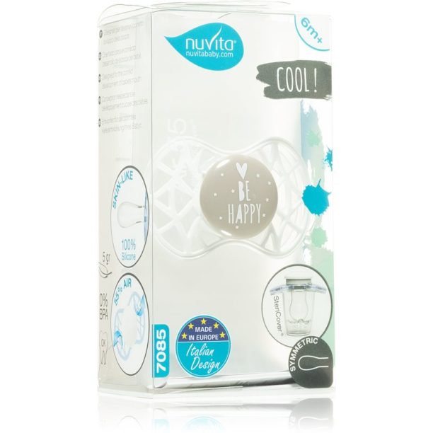 Nuvita Cool Physiological 6m+ биберон Pearl grey 1 бр.