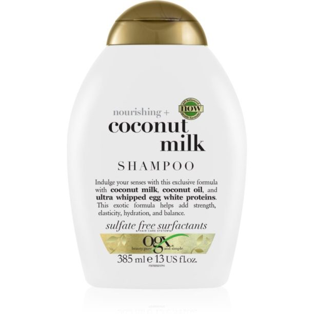 OGX Coconut Milk хидратиращ шампоан с кокосово масло 385 мл.