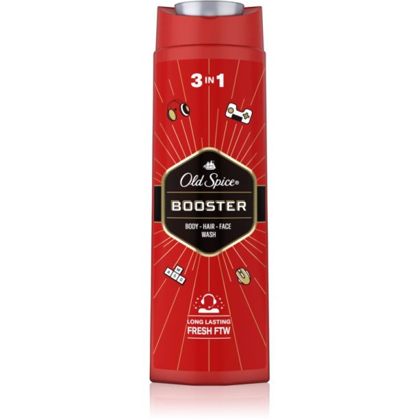 Old Spice Booster душ гел и шампоан 2 в 1 за мъже 400 мл. на ниска цена