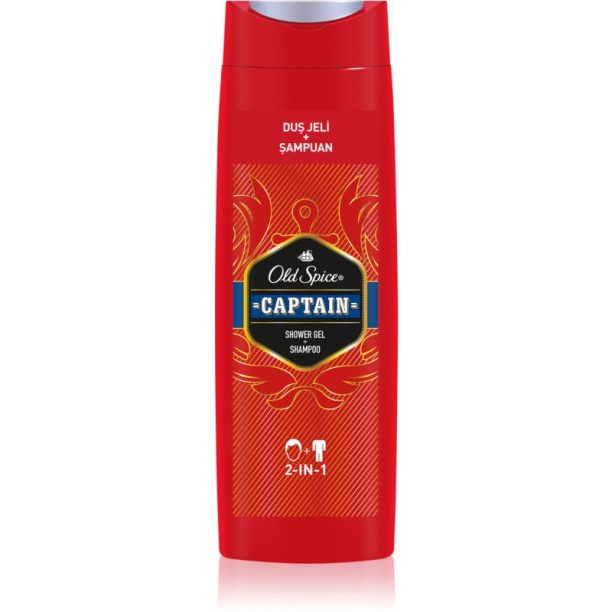 Old Spice Captain душ гел за тяло и коса 400 мл. на ниска цена