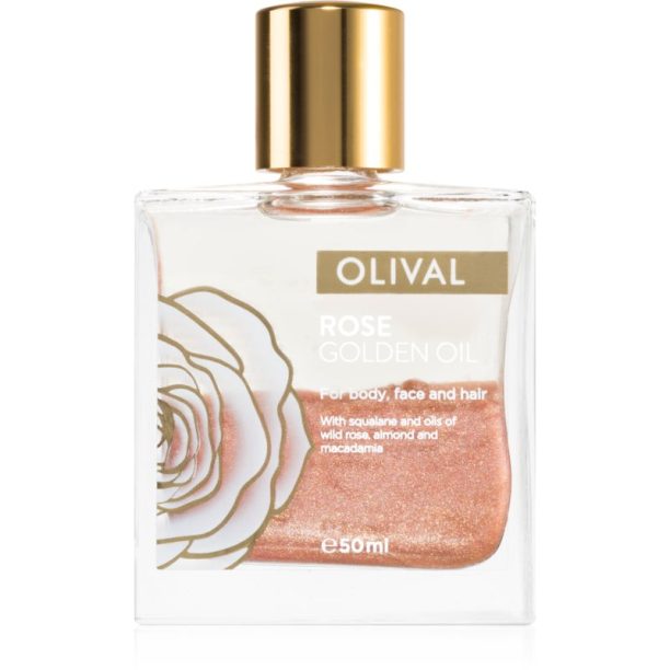 Olival Rose Gold масло със златисти частици за лице