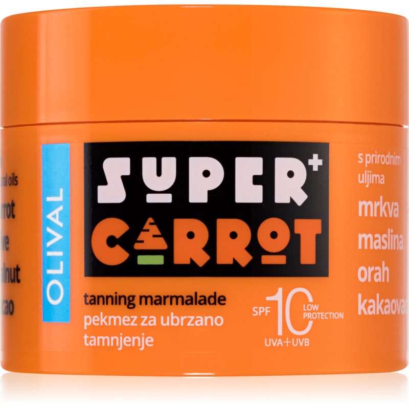 Olival SUPER Carrot продукт за ускоряване и удължаване ефекта на загар SPF 10 100 мл.