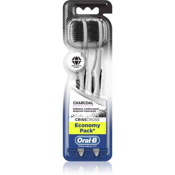 Oral B 3D White Charcoal четка за зъби 2 бр.