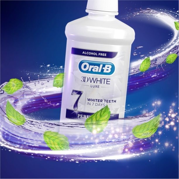 Oral B 3D White Luxe вода за уста 2x500 мл. купи на топ цена