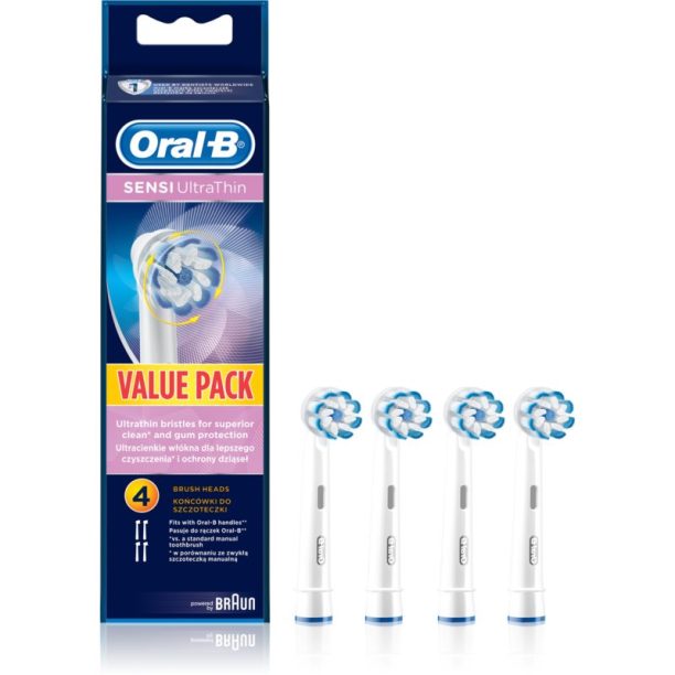 Oral B Sensitive Ultra Thin резервни глави за четка за зъби 4 бр. на ниска цена