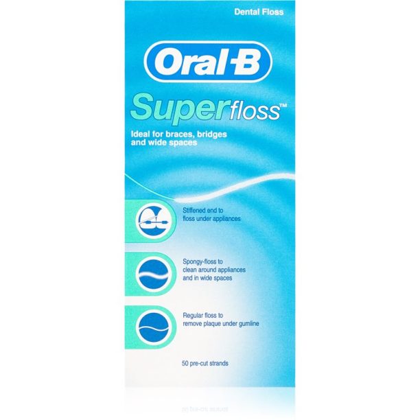 Oral B Super Floss дентален концец за брекети и импланти 50 бр.