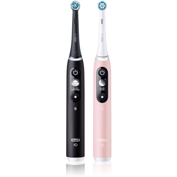 Oral B iO6 DUO интелигентна четка за почистване на лице за зъби Black & Pink Sand