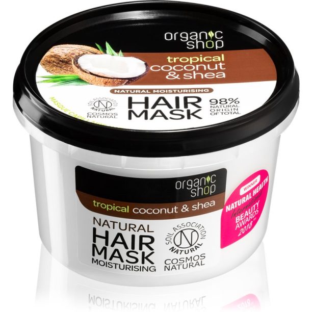 Organic Shop Natural Coconut & Shea интензивна маска за коса с хидратиращ ефект 250 мл.