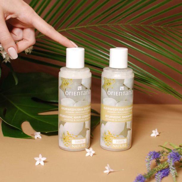 Orientana Ayurvedic Hair Conditioner Jasmine & Indian Almond балсам за максимален обем на косата 210 мл. купи на топ цена