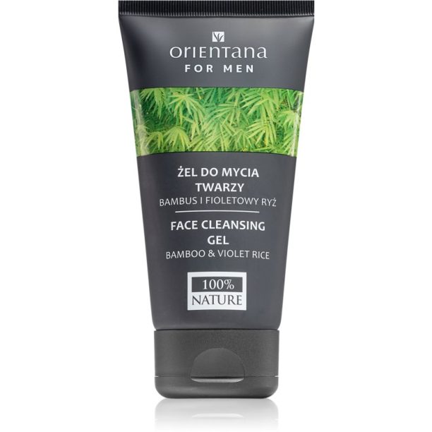 Orientana For Men Bamboo & Violet Rice почистващ гел за лице 150 мл.