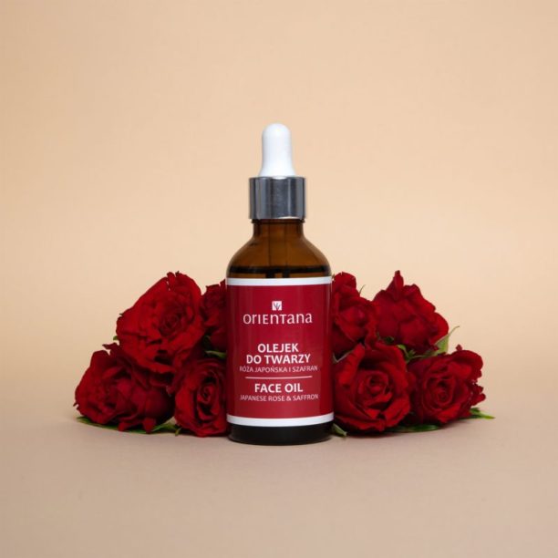 Orientana Japanese Rose & Saffron Face Oil подмладяващо олио за лице 50 мл. купи на топ цена