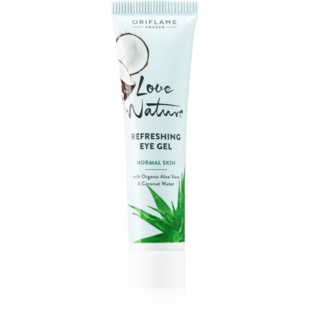 Oriflame Love Nature Aloe Vera & Coconut Water освежаващ гел за околоочния контур 15 мл.