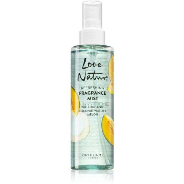 Oriflame Love Nature Coconut Water & Melon освежаващ спрей за тяло 100 мл.