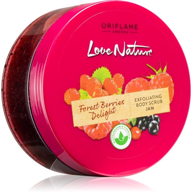 Oriflame Love Nature Forest Berries Delight почистващ пилинг за тяло 200 мл.