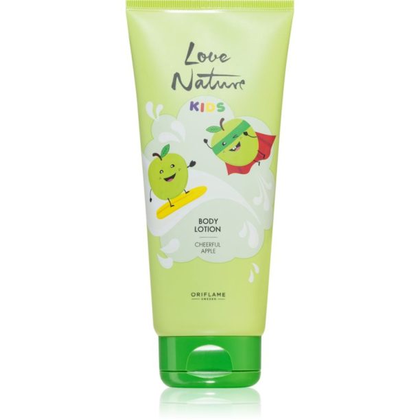 Oriflame Love Nature Kids Cheerful Apple тоалетно мляко за тяло за чувствителна кожа 200 мл.