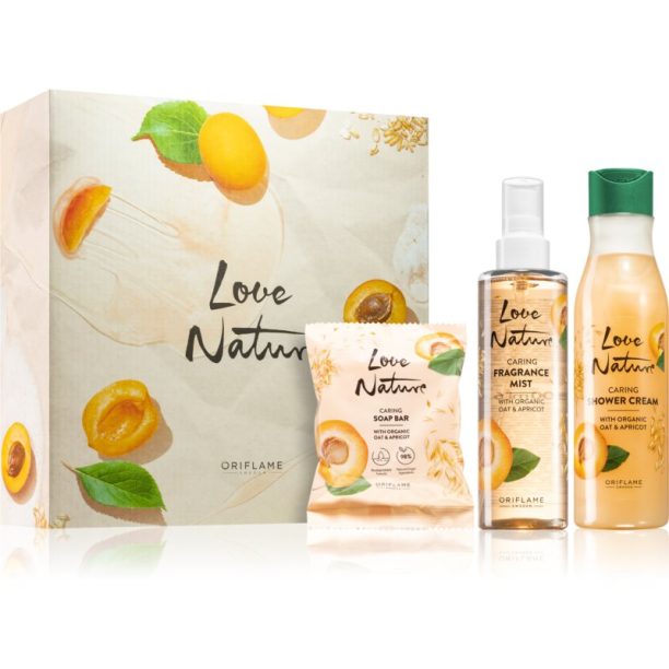 Oriflame Love Nature Organic Oat & Apricot подаръчен комплект (за тяло)