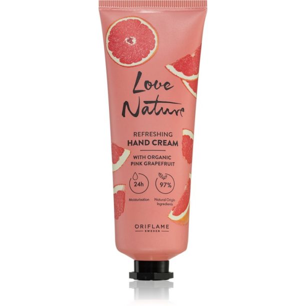 Oriflame Love Nature Organic Pink Grapefruit хидратиращ крем за ръце 75 мл.