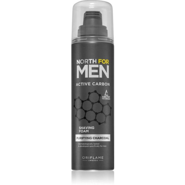 Oriflame North for Men Active Carbon пяна за бръснене 200 мл.