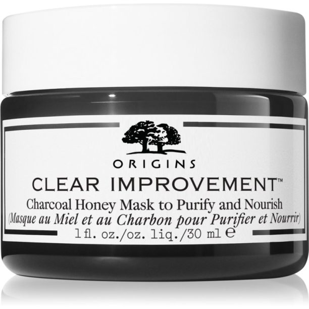 Origins Clear Improvement® Charcoal Honey Mask To Purify & Nourish почистваща маска с активни въглища 30 мл.