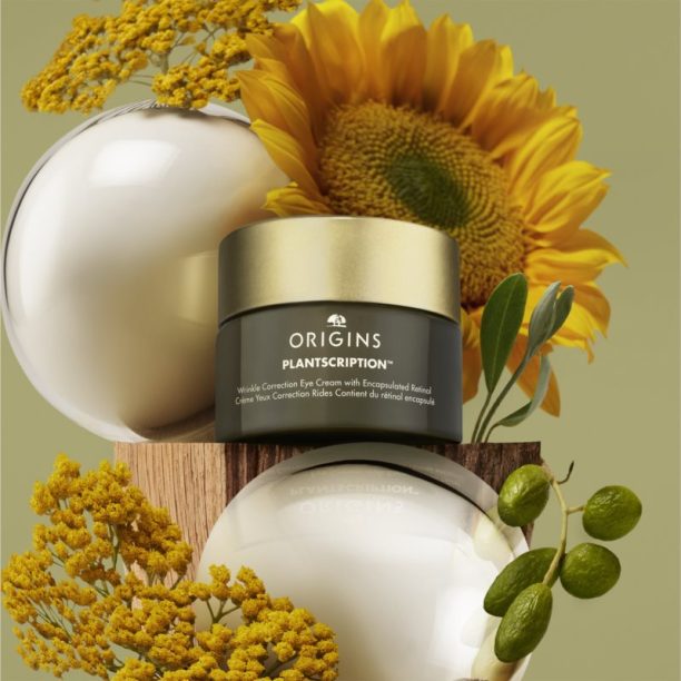 Origins Plantscription™ Wrinkle Correction Eye Cream With Encapsulated Retinol хидратиращ и изглаждащ очен крем с ретинол 15 мл. купи на топ цена