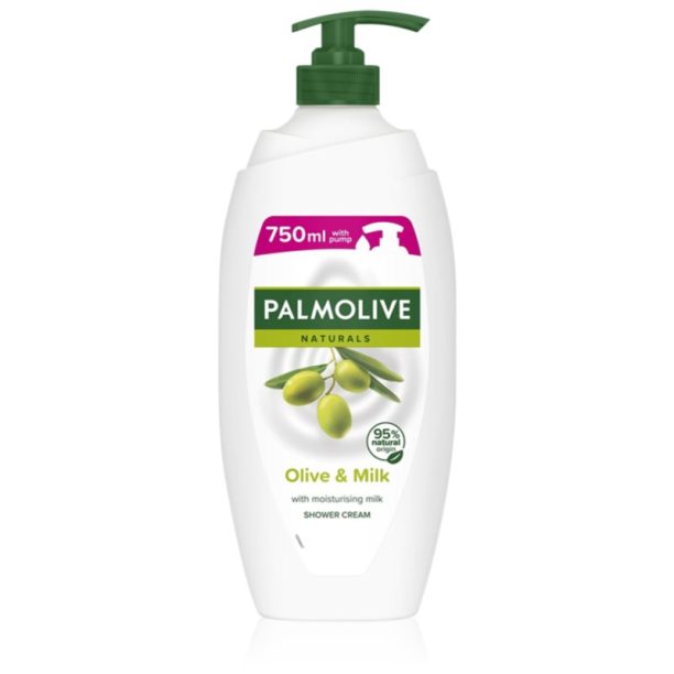 Palmolive Naturals Olive душ-гел и крем-гел за вана с екстракт от маслини с дозатор 750 мл.