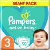 Pampers Active Baby Size 3 еднократни пелени 6-10 kg 90 бр.