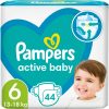 Pampers Active Baby Size 6 еднократни пелени 13-18 kg 44 бр. на ниска цена