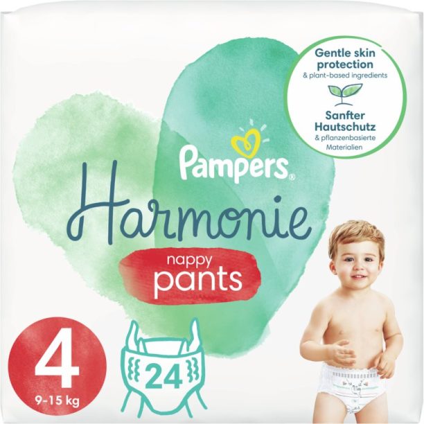 Pampers Harmonie Pants Size 4 пелени-гащички 9-15 Kg 24 бр.