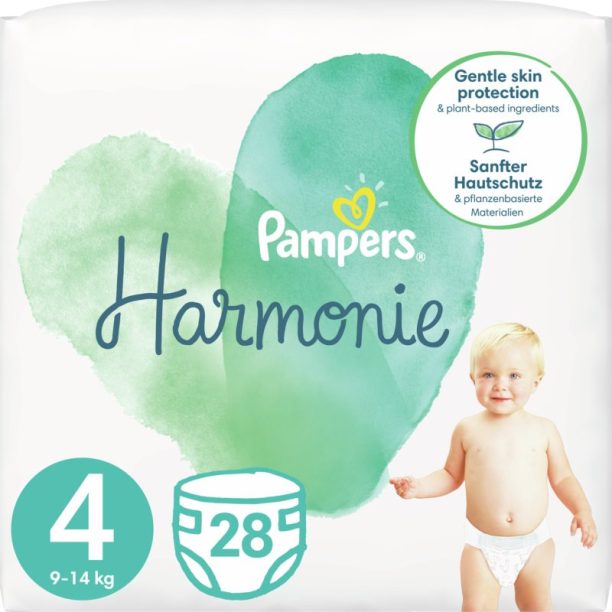 Pampers Harmonie Value Pack Size 4 еднократни пелени 9 – 14 kg 28 бр.