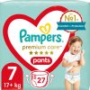 Pampers Premium Care Pants Size 7 еднократни пелени гащички 17+ kg 27 бр.