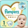 Pampers Premium Care Size 1 еднократни пелени 2-5 kg 72 бр.