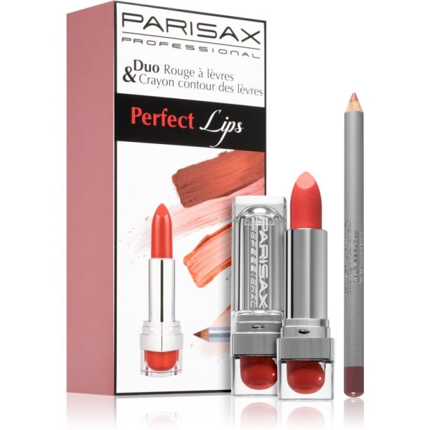 Parisax Perfect Lips Duo комплект декоративна козметика Rouge Cardinal (за устни)