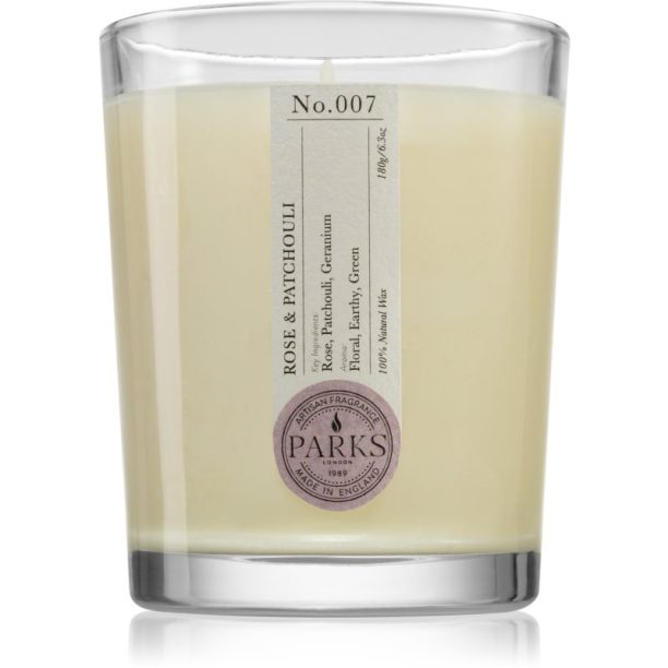 Parks London Home Rose & Patchouli ароматна свещ 180 гр.