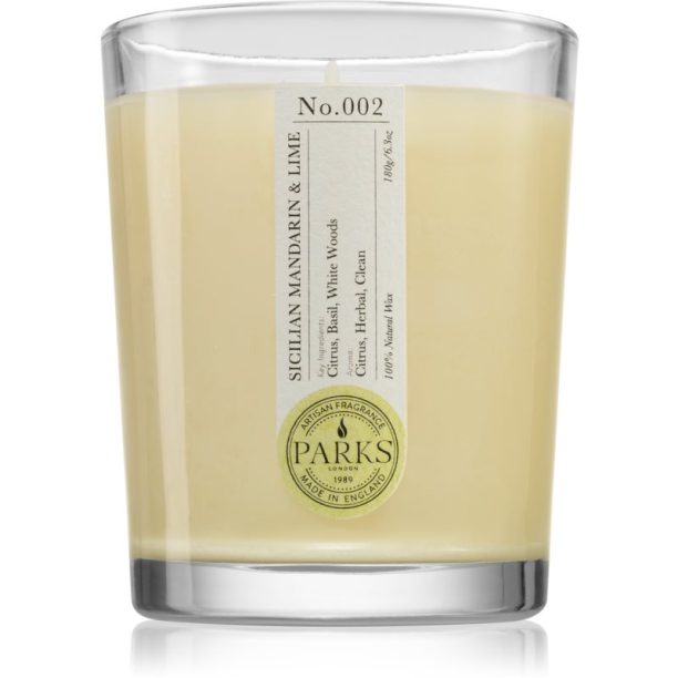 Parks London Home Sicilian Mandarin & Lime ароматна свещ 180 гр.