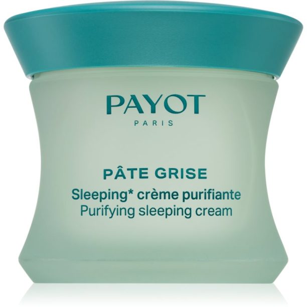 Payot Pâte Grise Sleeping Crème Purifiante нощен регулиращ и почистващ крем за лице за смесена и мазна кожа 50 мл.