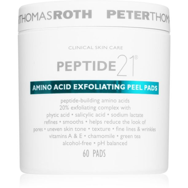 Peter Thomas Roth Peptide 21 Amino Acid ексфолиращи възглавнички за изглаждане на кожата и минимизиране на порите 60 бр.