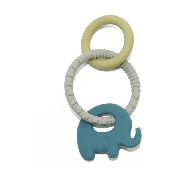 Petite&Mars Silicone teether гризалка Elefi 0 m+ 1 бр.