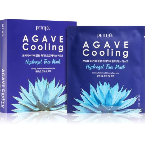 Petitfée Agave Cooling интензивна хидрогелна маска за успокояване на кожата 5x32 гр. купи на топ цена