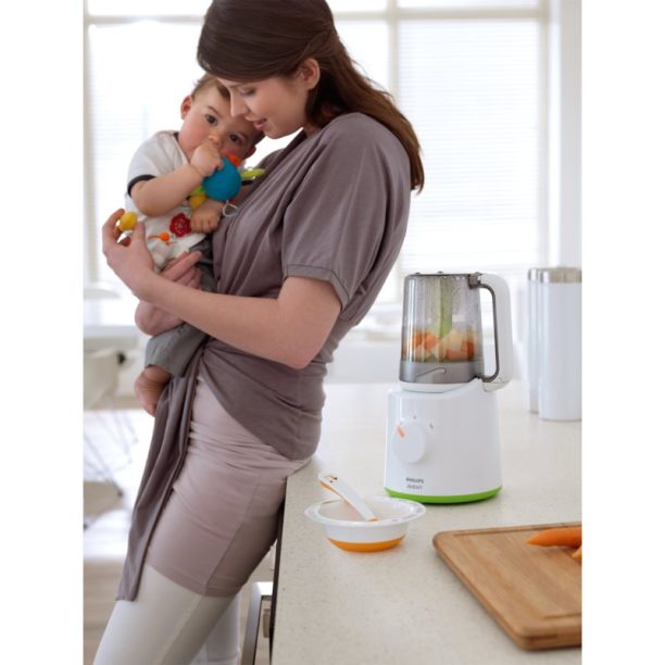 Philips Avent Combined Baby Food Steamer and Blender SCF870 тенджера и чопър за готвене на пара купи на топ цена